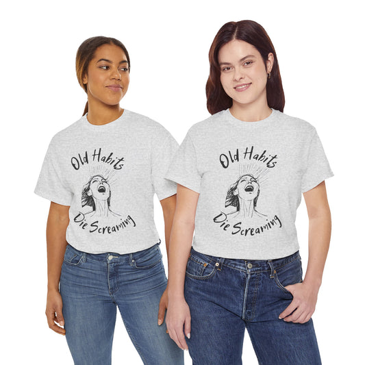 Black Dog - "Old Habits" - Unisex Heavy Cotton Tee