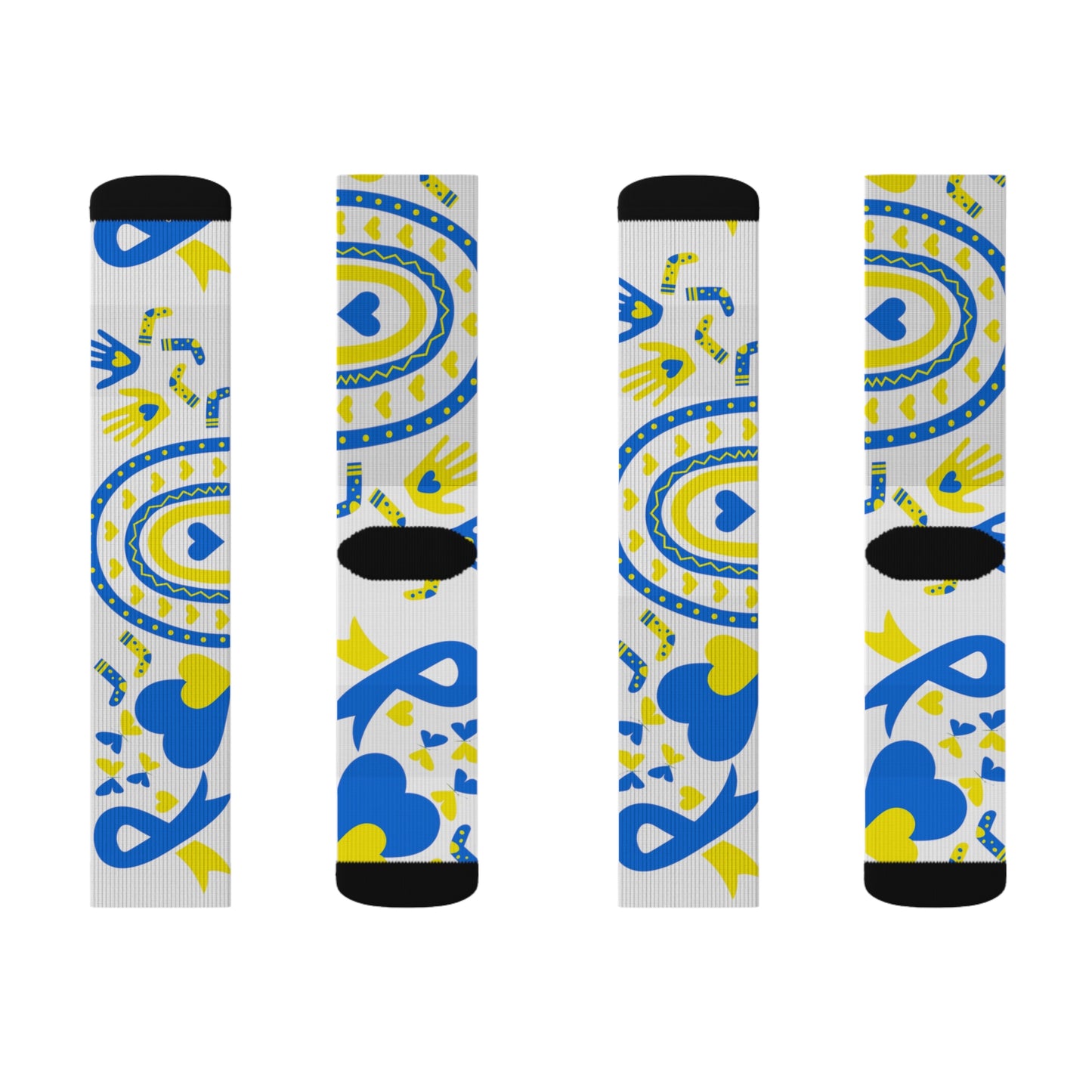 "Rock Your Socks" Downs Syndrome Awareness Sublimation Socks