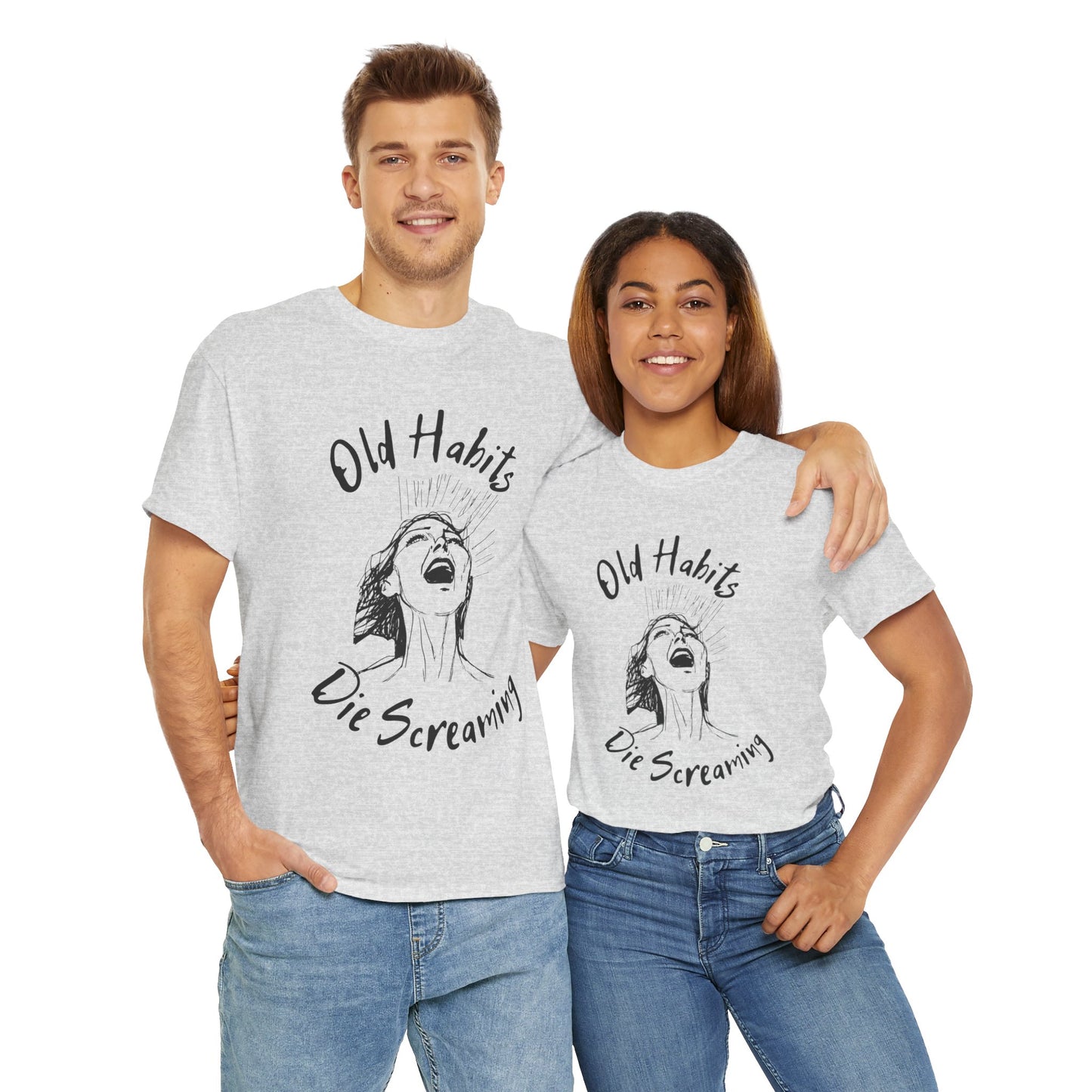 Black Dog - "Old Habits" - Unisex Heavy Cotton Tee
