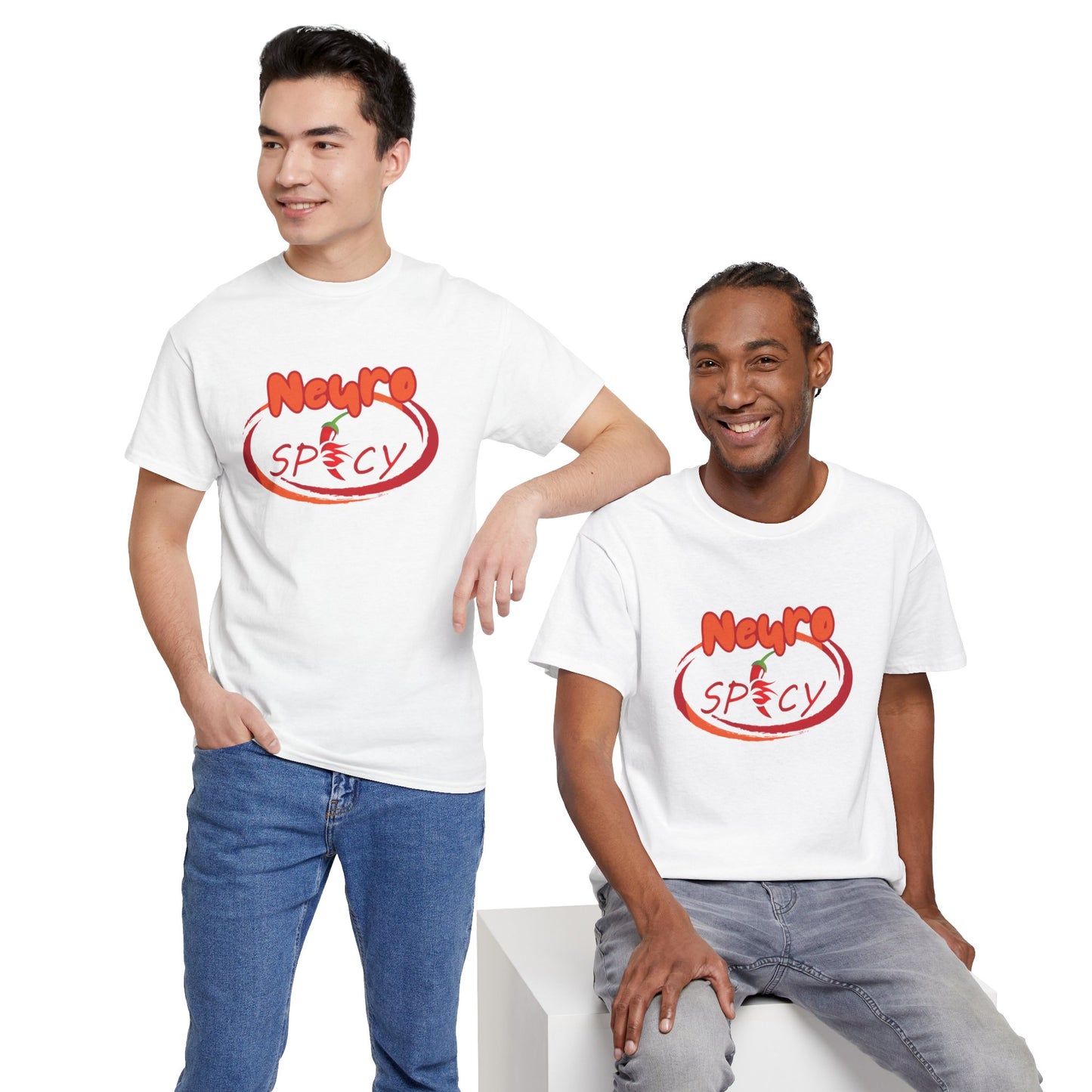 "Neuro Spicy Unisex Heavy Cotton Tee – The Ultimate Blend of Comfort and Style"