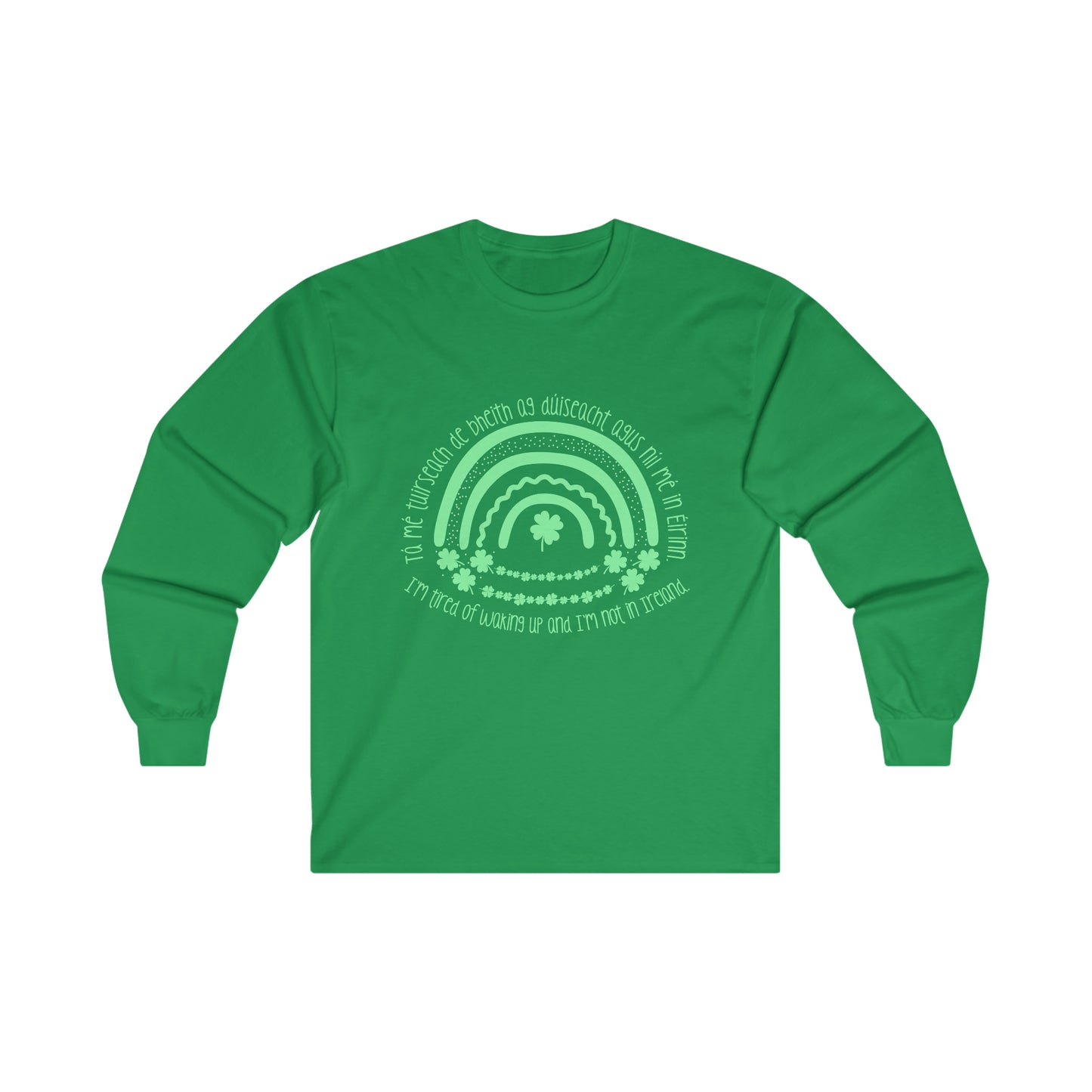 Irish Rainbow Long Sleeve Tee: Comfort, Style, and a Touch of Ireland