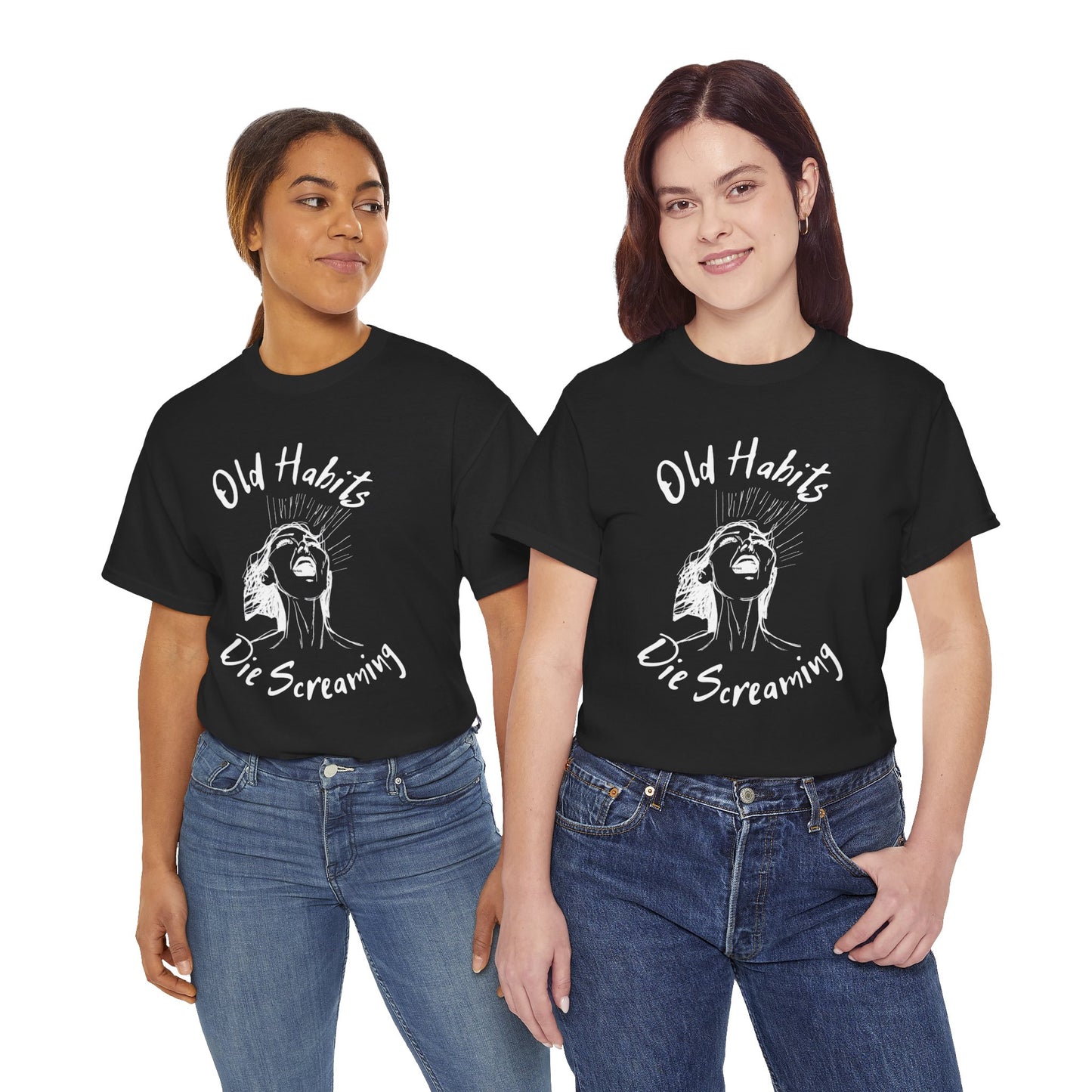Black Dog - "Old Habits" - Unisex Heavy Cotton Tee
