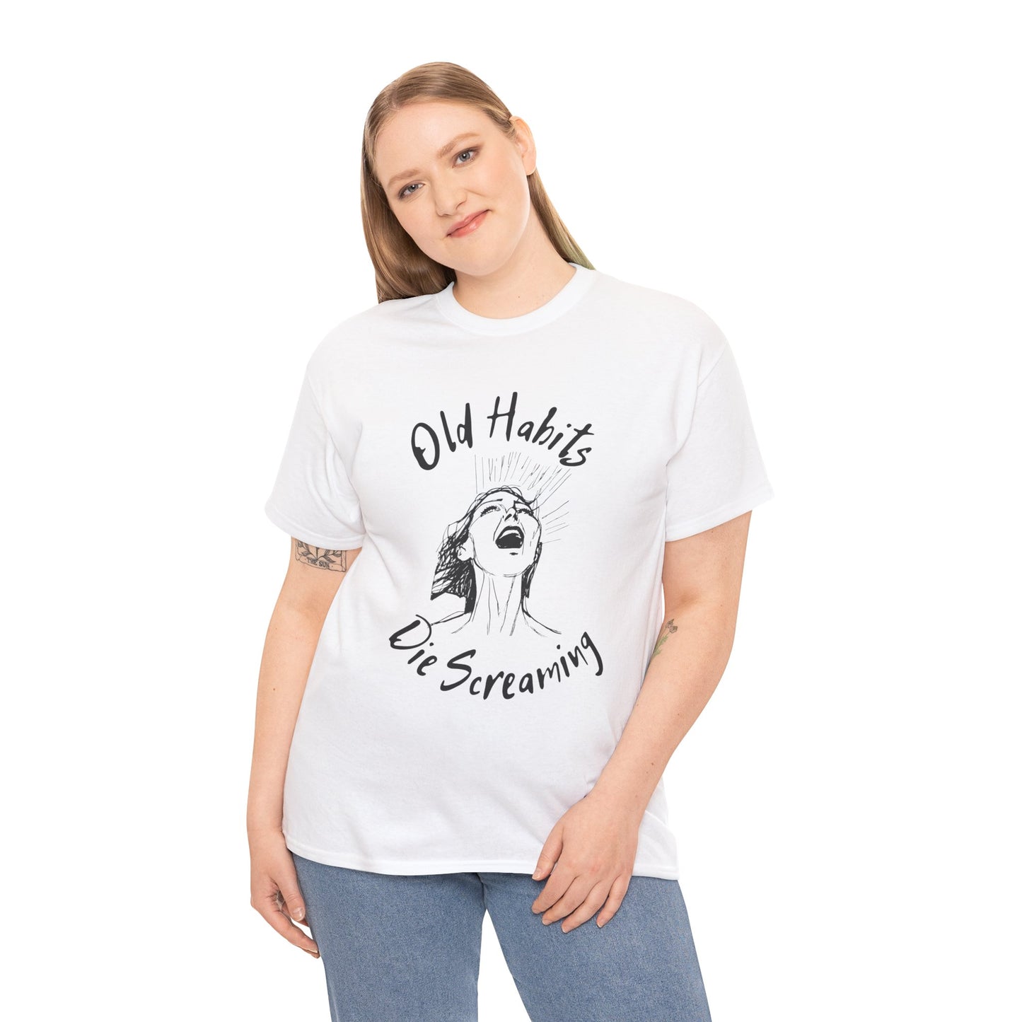 Black Dog - "Old Habits" - Unisex Heavy Cotton Tee