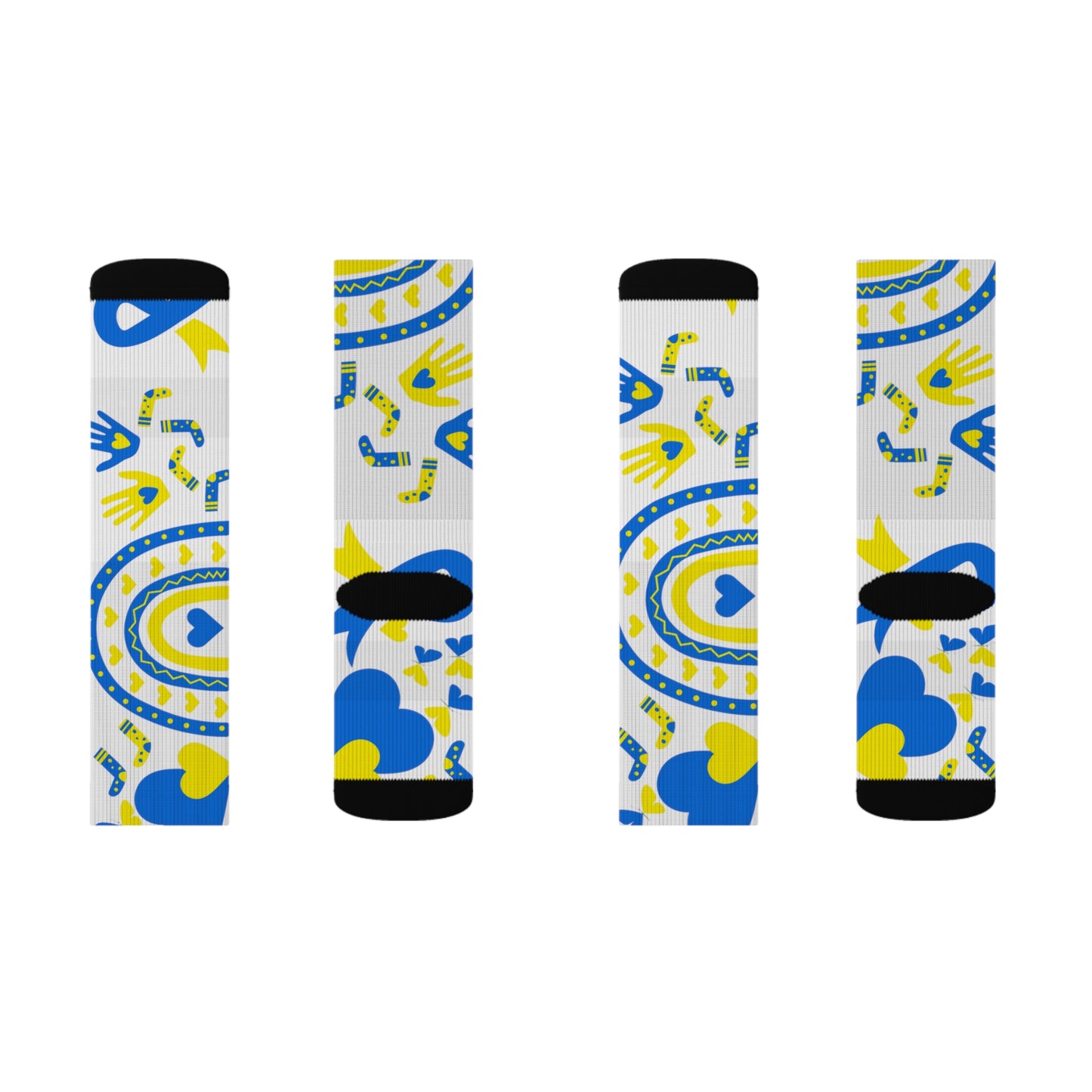 "Rock Your Socks" Downs Syndrome Awareness Sublimation Socks