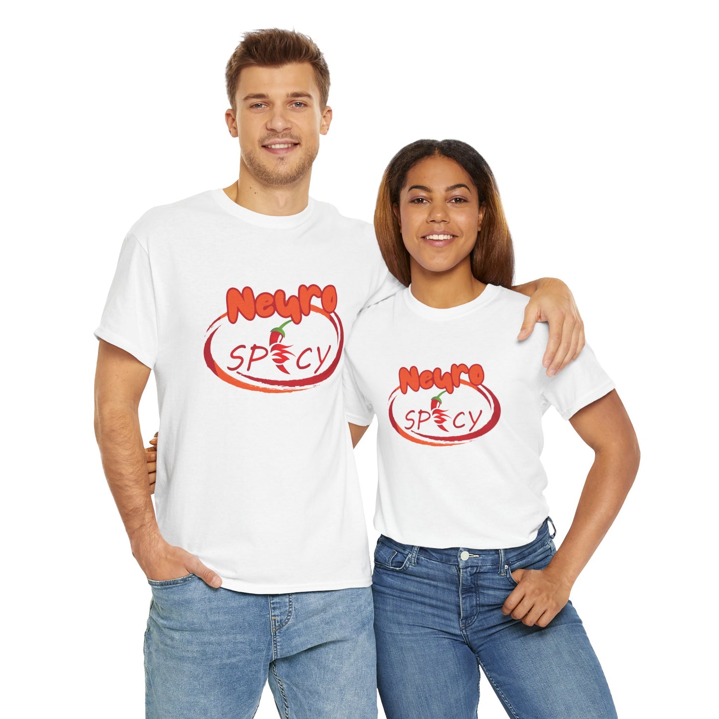 "Neuro Spicy Unisex Heavy Cotton Tee – The Ultimate Blend of Comfort and Style"