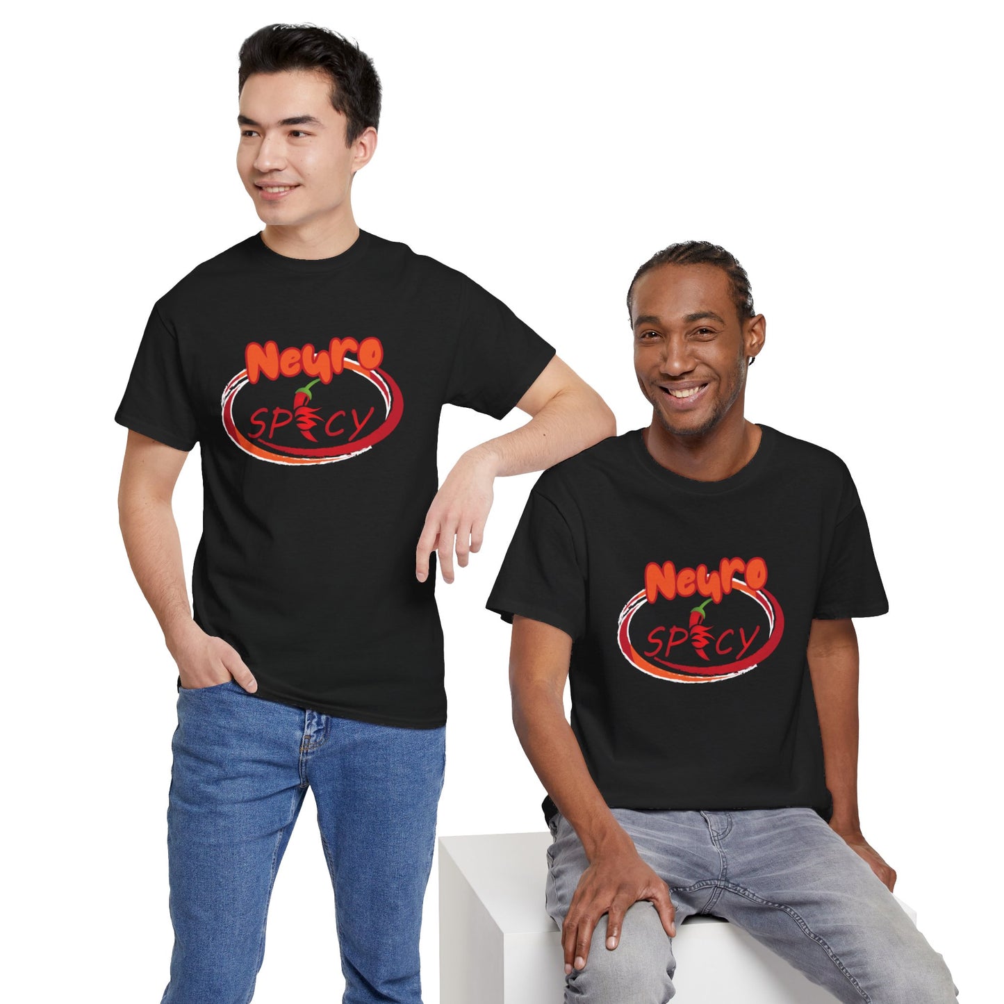 "Neuro Spicy Unisex Heavy Cotton Tee – The Ultimate Blend of Comfort and Style"
