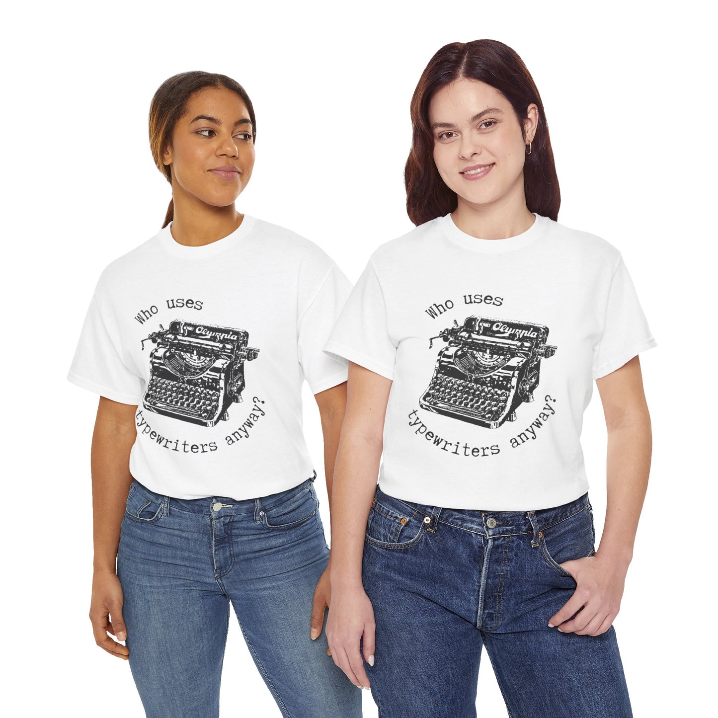 Why Typewriters? - Unisex Heavy Cotton Tee
