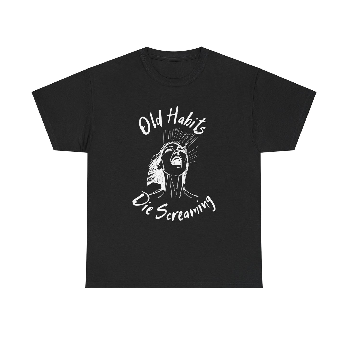 Black Dog - "Old Habits" - Unisex Heavy Cotton Tee