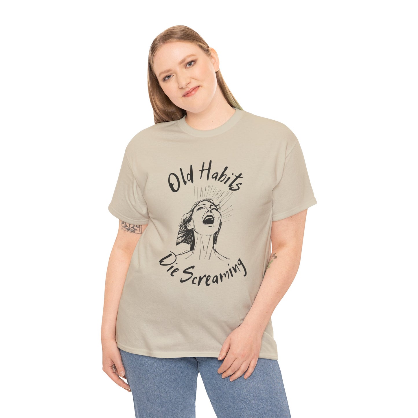 Black Dog - "Old Habits" - Unisex Heavy Cotton Tee