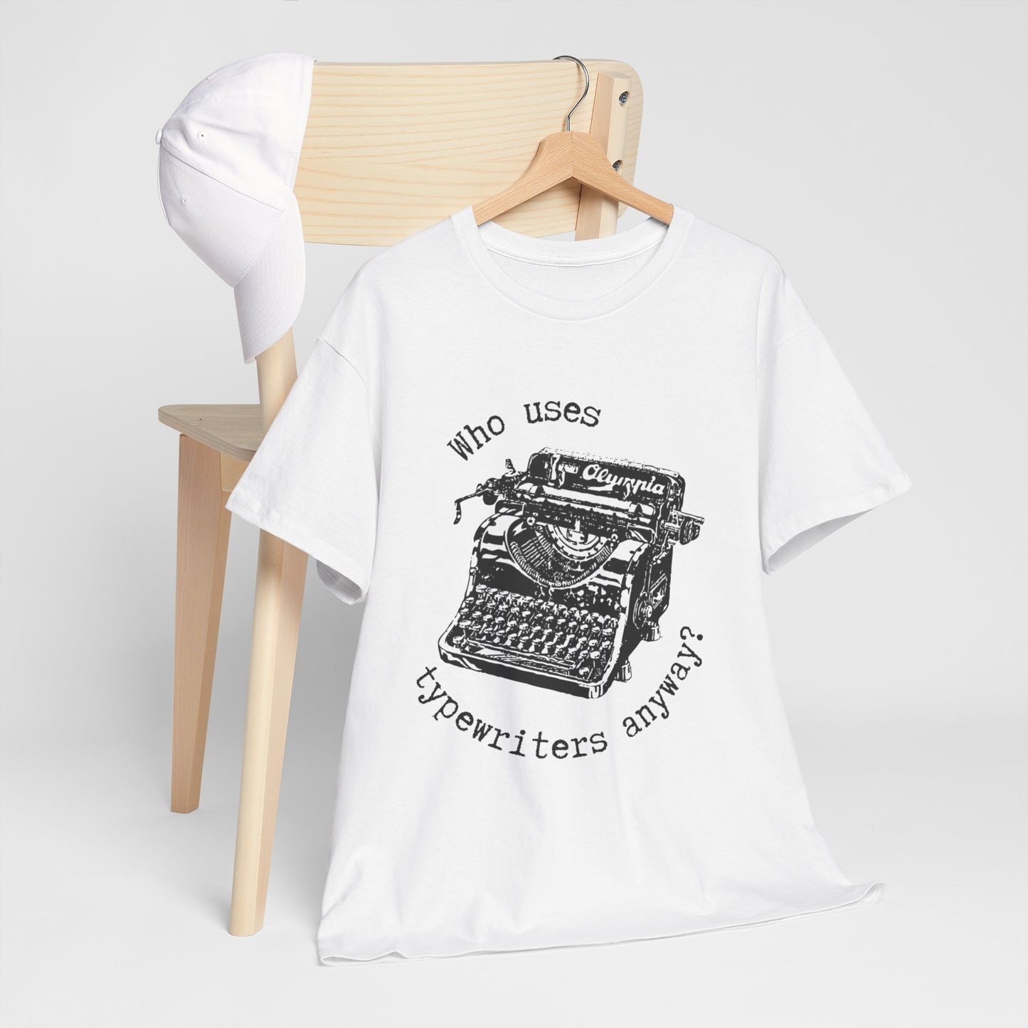 Why Typewriters? - Unisex Heavy Cotton Tee