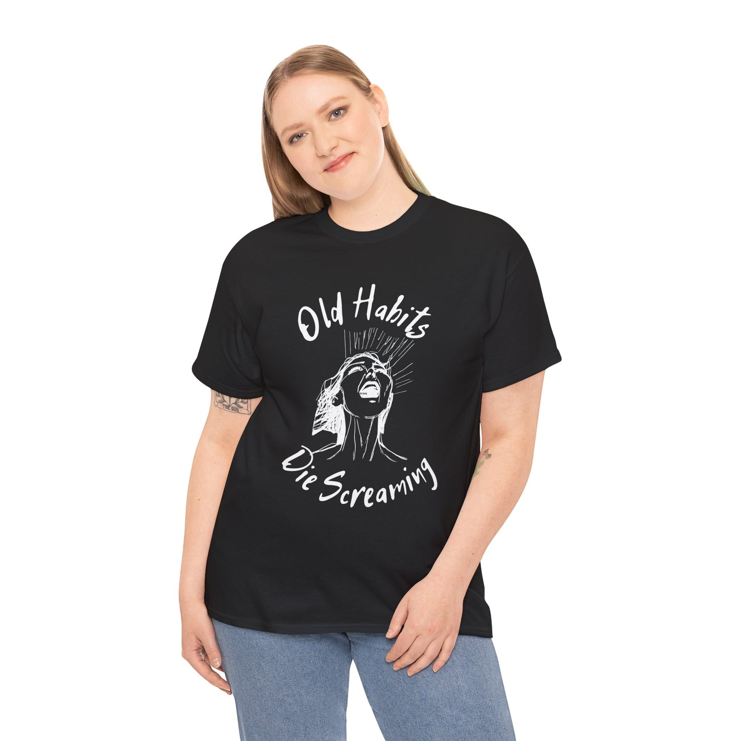 Black Dog - "Old Habits" - Unisex Heavy Cotton Tee