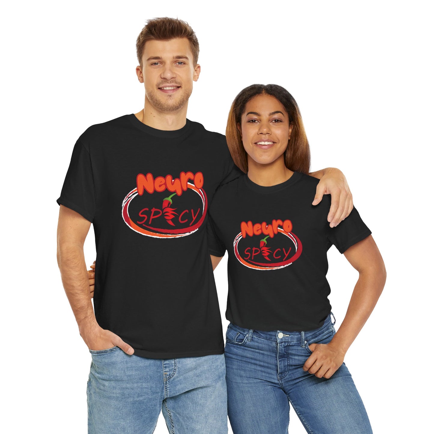 "Neuro Spicy Unisex Heavy Cotton Tee – The Ultimate Blend of Comfort and Style"