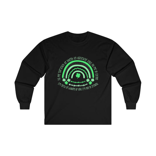 Irish Rainbow Long Sleeve Tee: Comfort, Style, and a Touch of Ireland