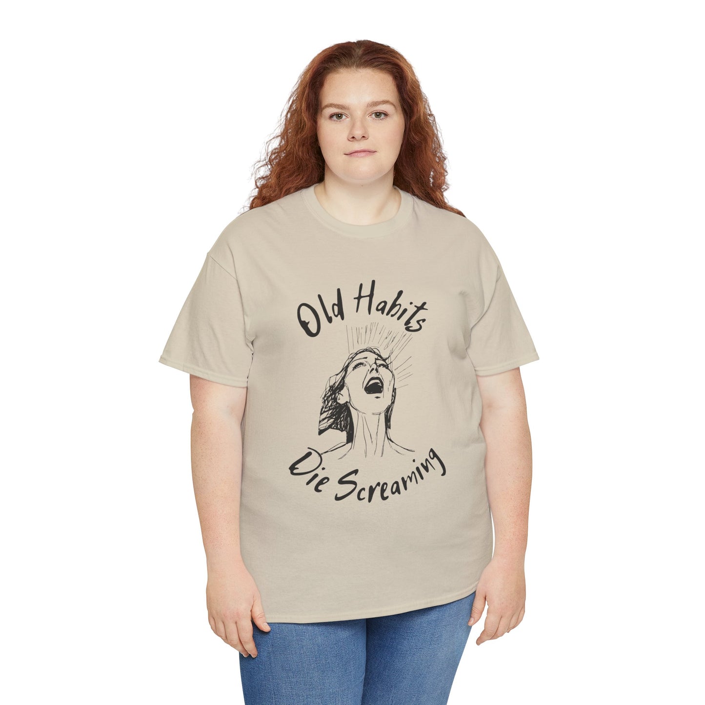 Black Dog - "Old Habits" - Unisex Heavy Cotton Tee