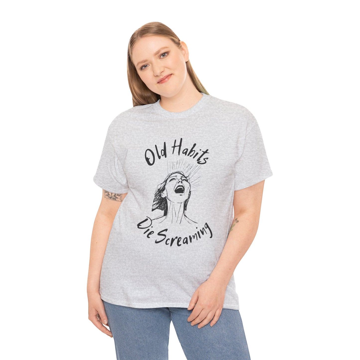 Black Dog - "Old Habits" - Unisex Heavy Cotton Tee