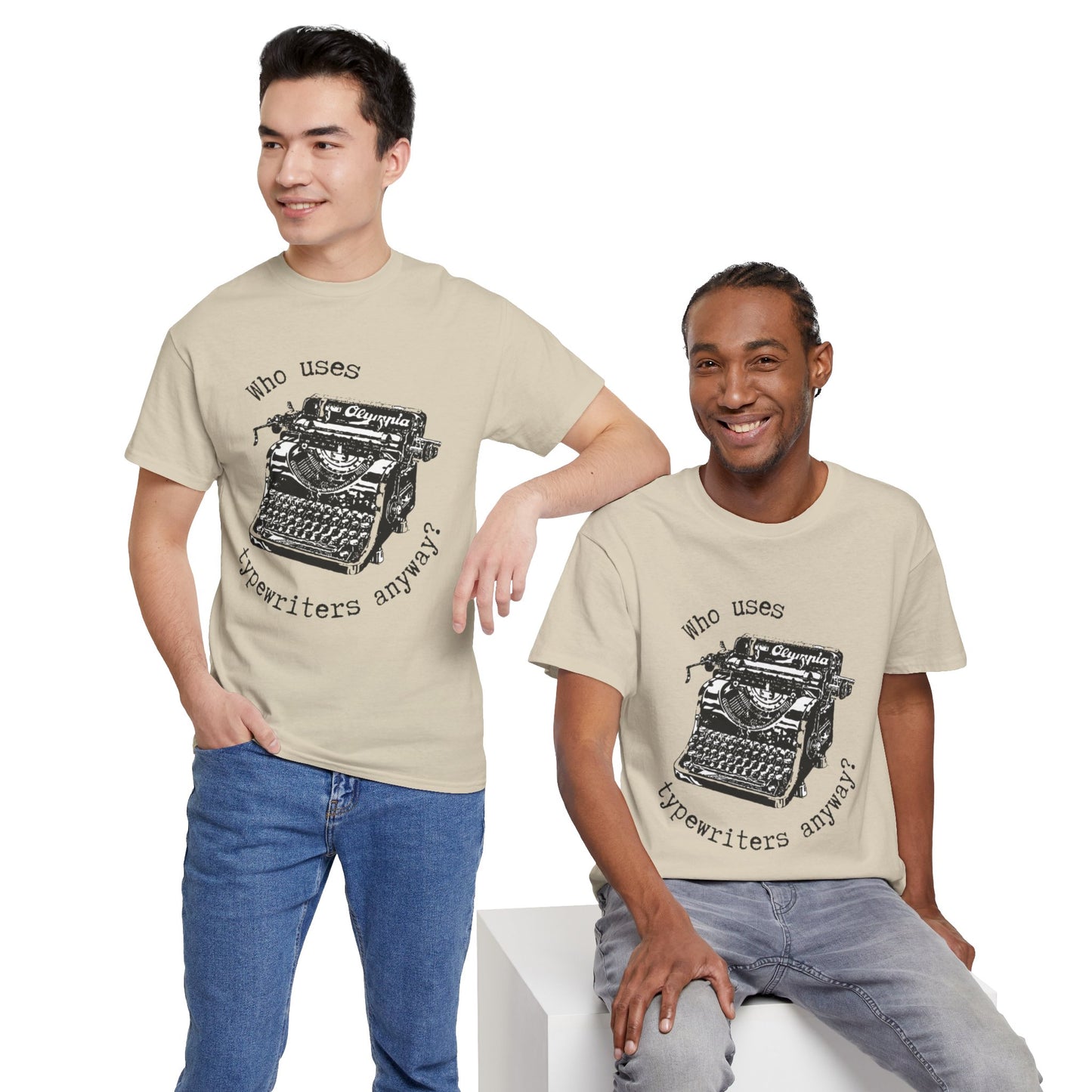 Why Typewriters? - Unisex Heavy Cotton Tee