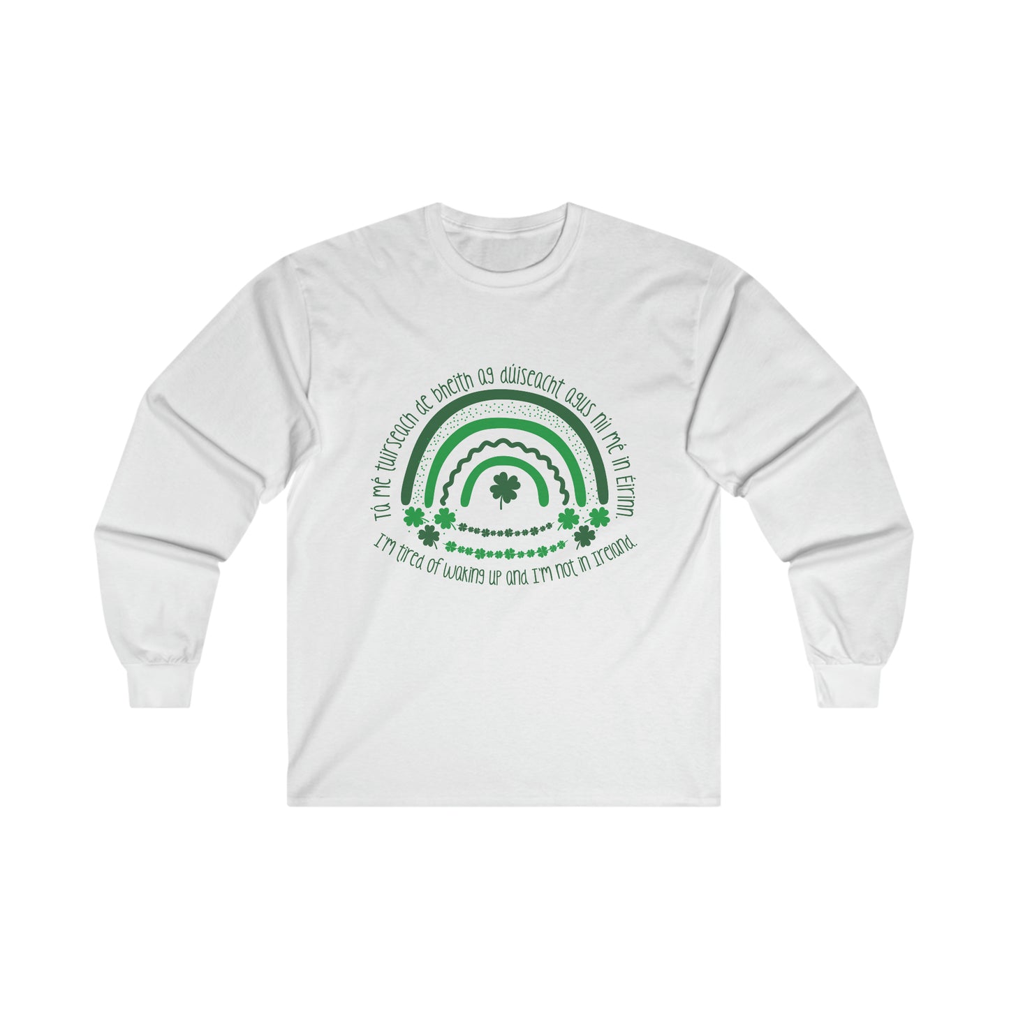 Irish Rainbow Long Sleeve Tee: Comfort, Style, and a Touch of Ireland