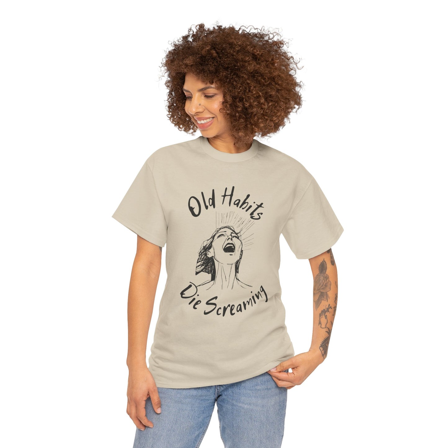 Black Dog - "Old Habits" - Unisex Heavy Cotton Tee