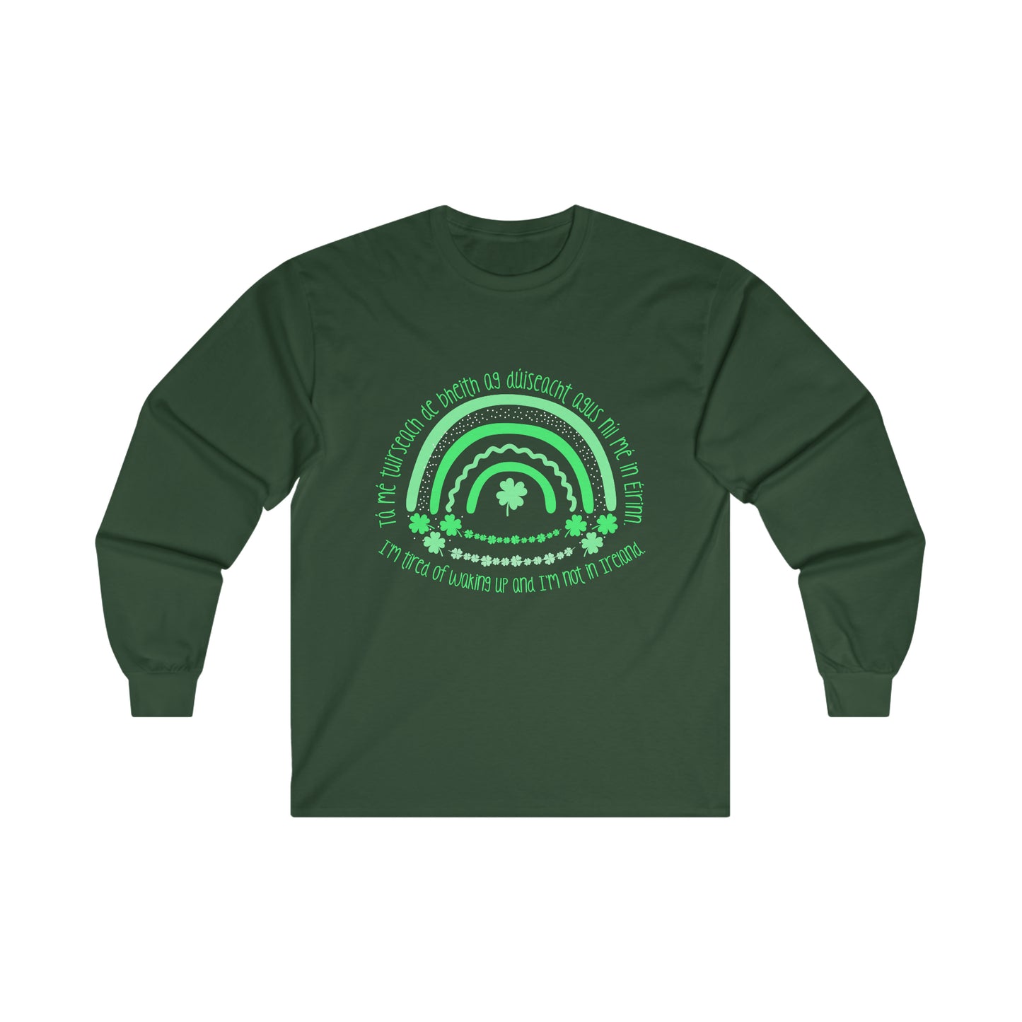 Irish Rainbow Long Sleeve Tee: Comfort, Style, and a Touch of Ireland