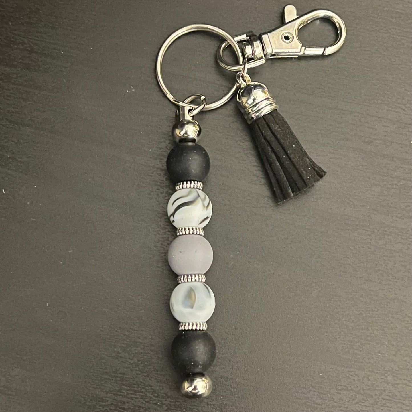 Radiant Vibes Collection: Handcrafted Long Beaded Keychain in a Spectrum of Colors