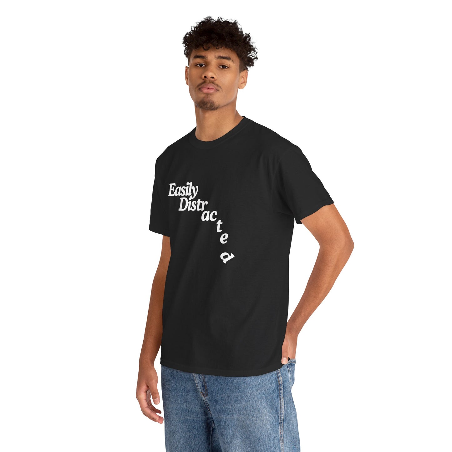 Easily Distracted Unisex Heavy Cotton Tee – The Ultimate Wardrobe Essential