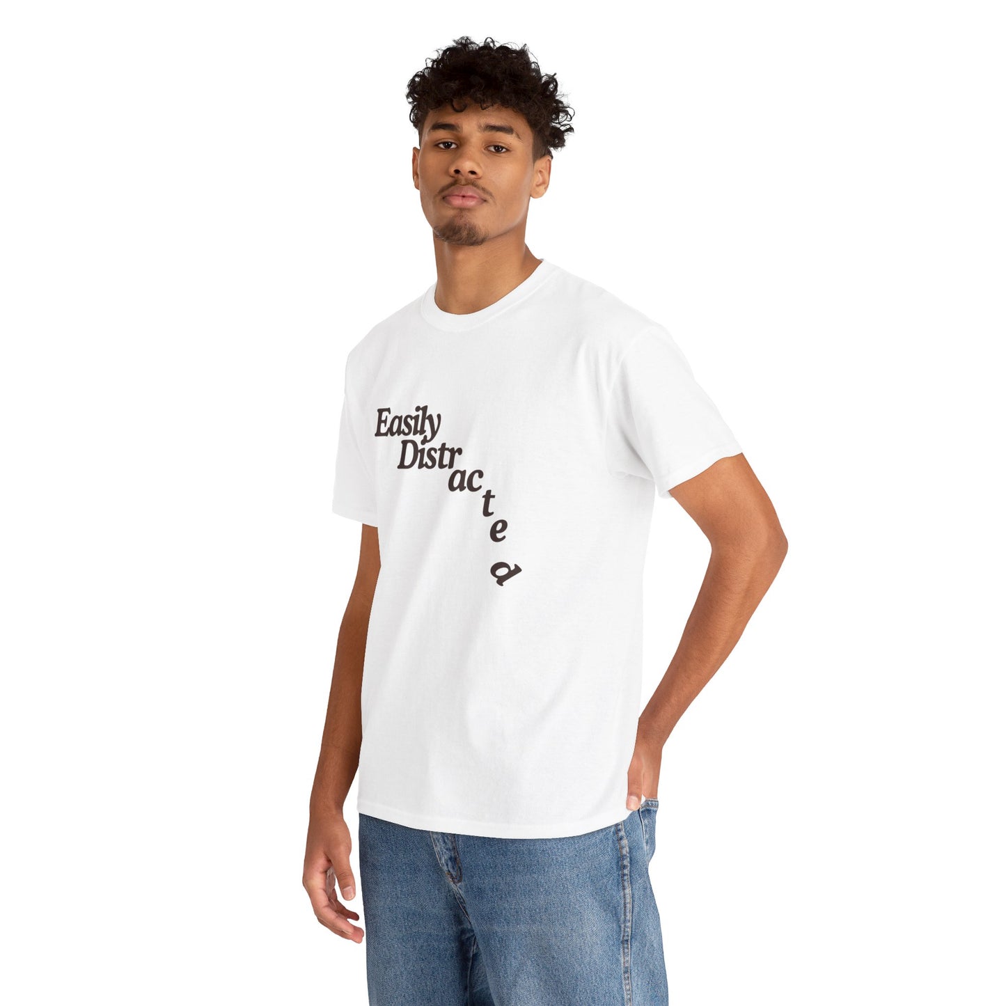 Easily Distracted Unisex Heavy Cotton Tee – The Ultimate Wardrobe Essential