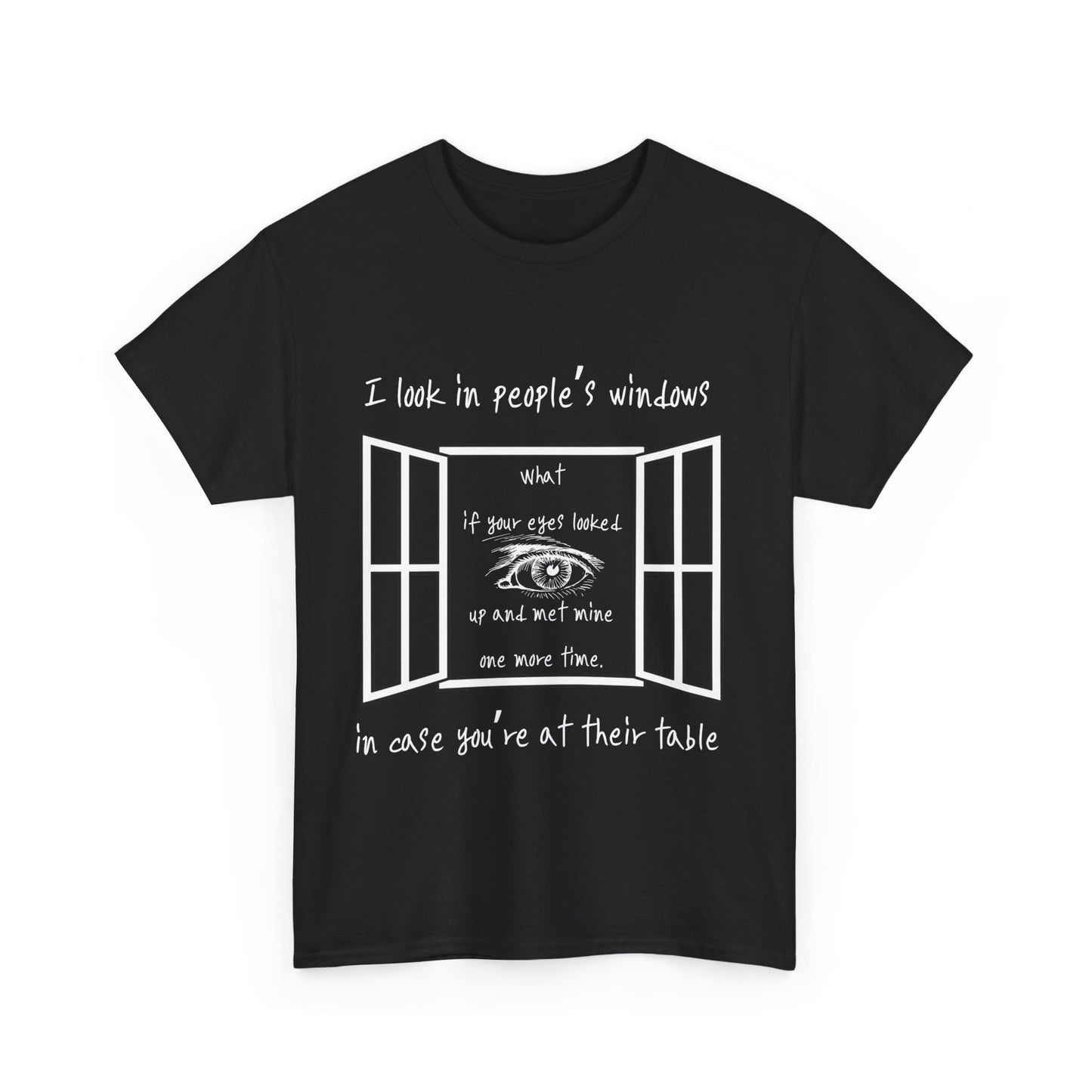 Look In Windows - Unisex Heavy Cotton Tee