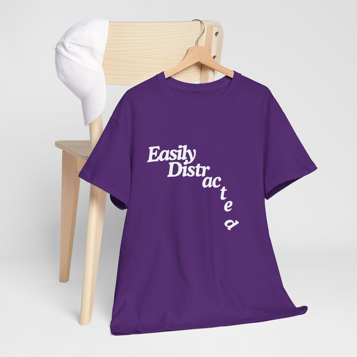 Easily Distracted Unisex Heavy Cotton Tee – The Ultimate Wardrobe Essential