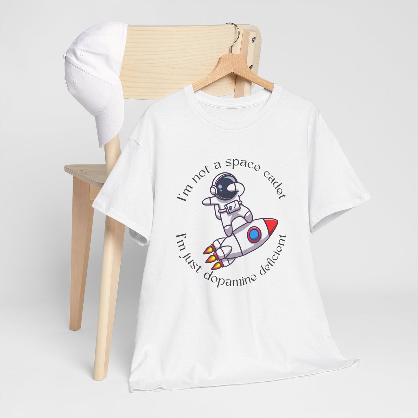 Dopamine Deficient Space Cadet - Unisex Heavy Cotton Tee