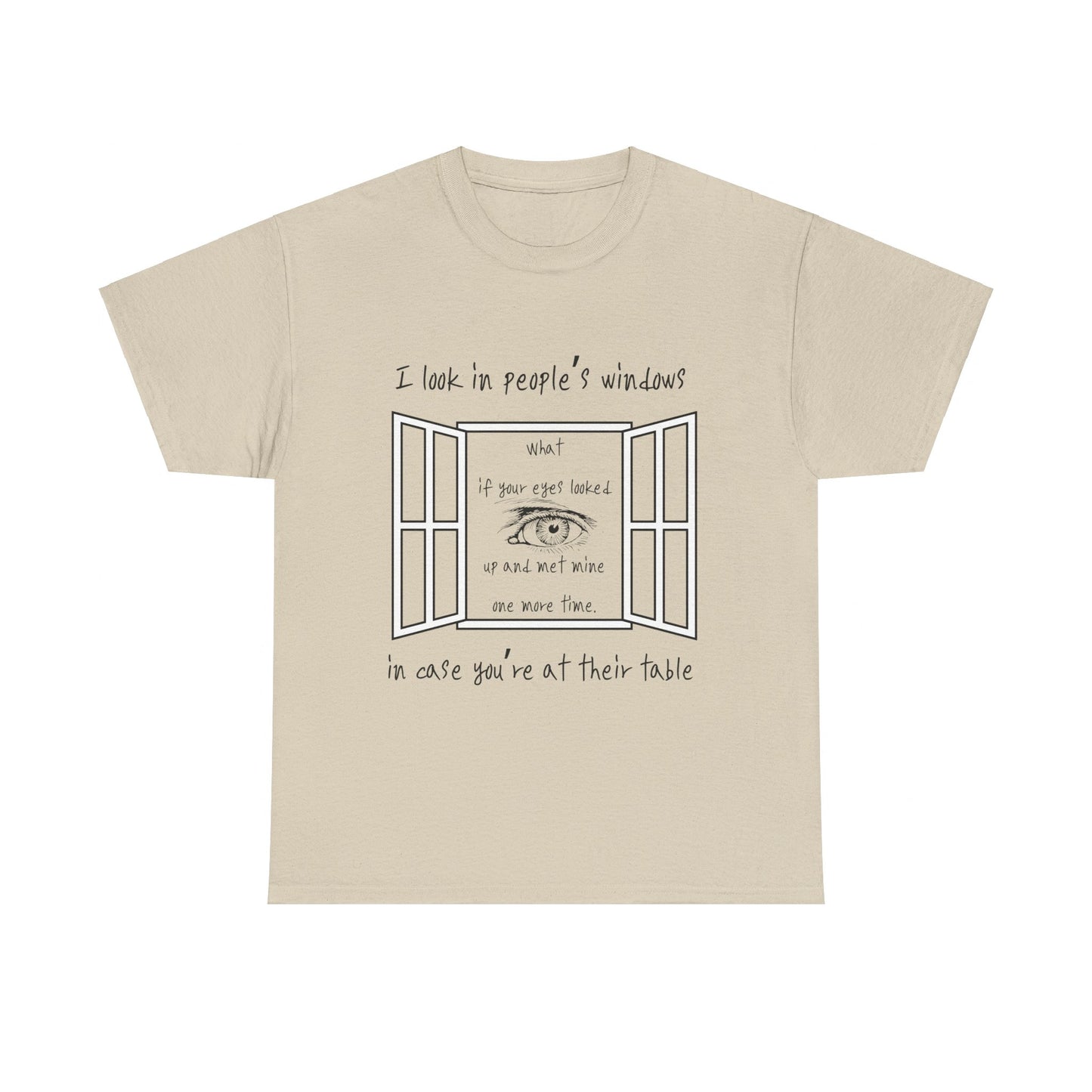 Look In Windows - Unisex Heavy Cotton Tee