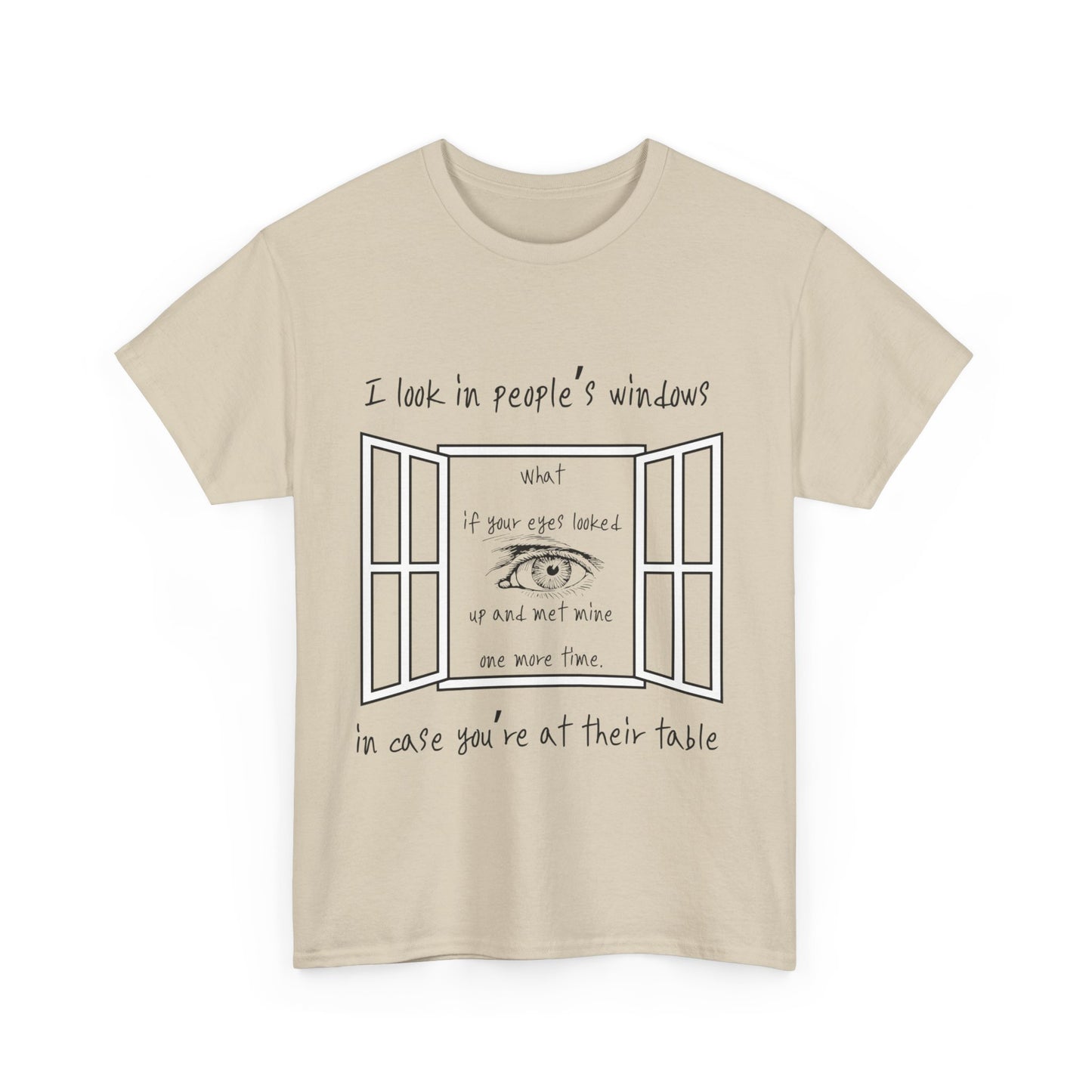 Look In Windows - Unisex Heavy Cotton Tee