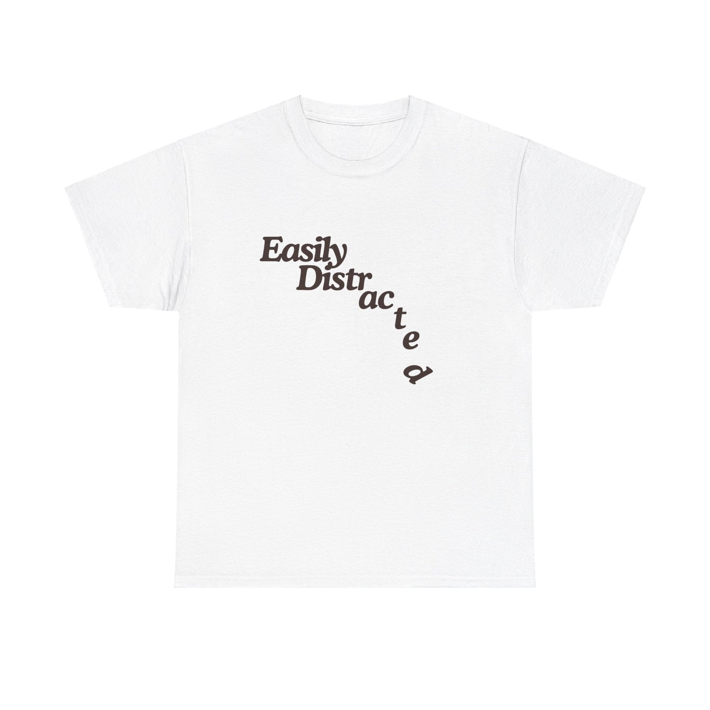 Easily Distracted Unisex Heavy Cotton Tee – The Ultimate Wardrobe Essential