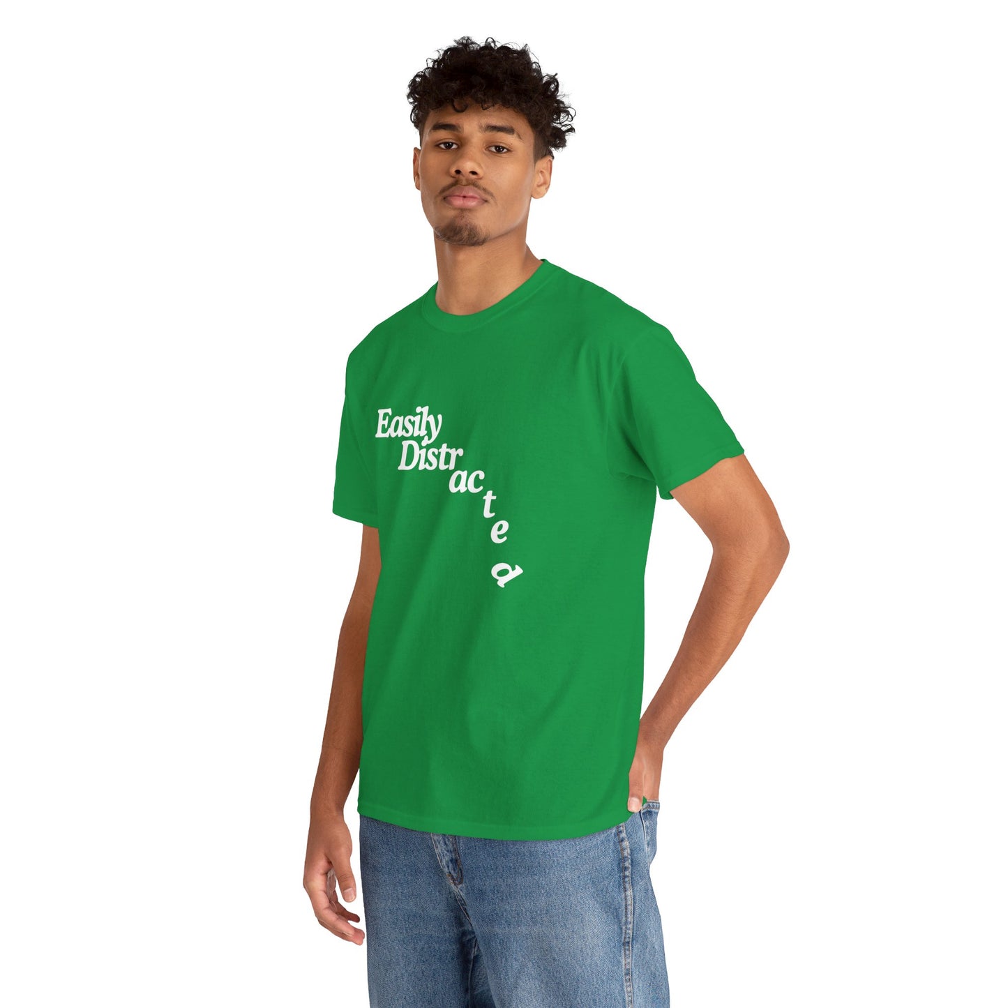 Easily Distracted Unisex Heavy Cotton Tee – The Ultimate Wardrobe Essential