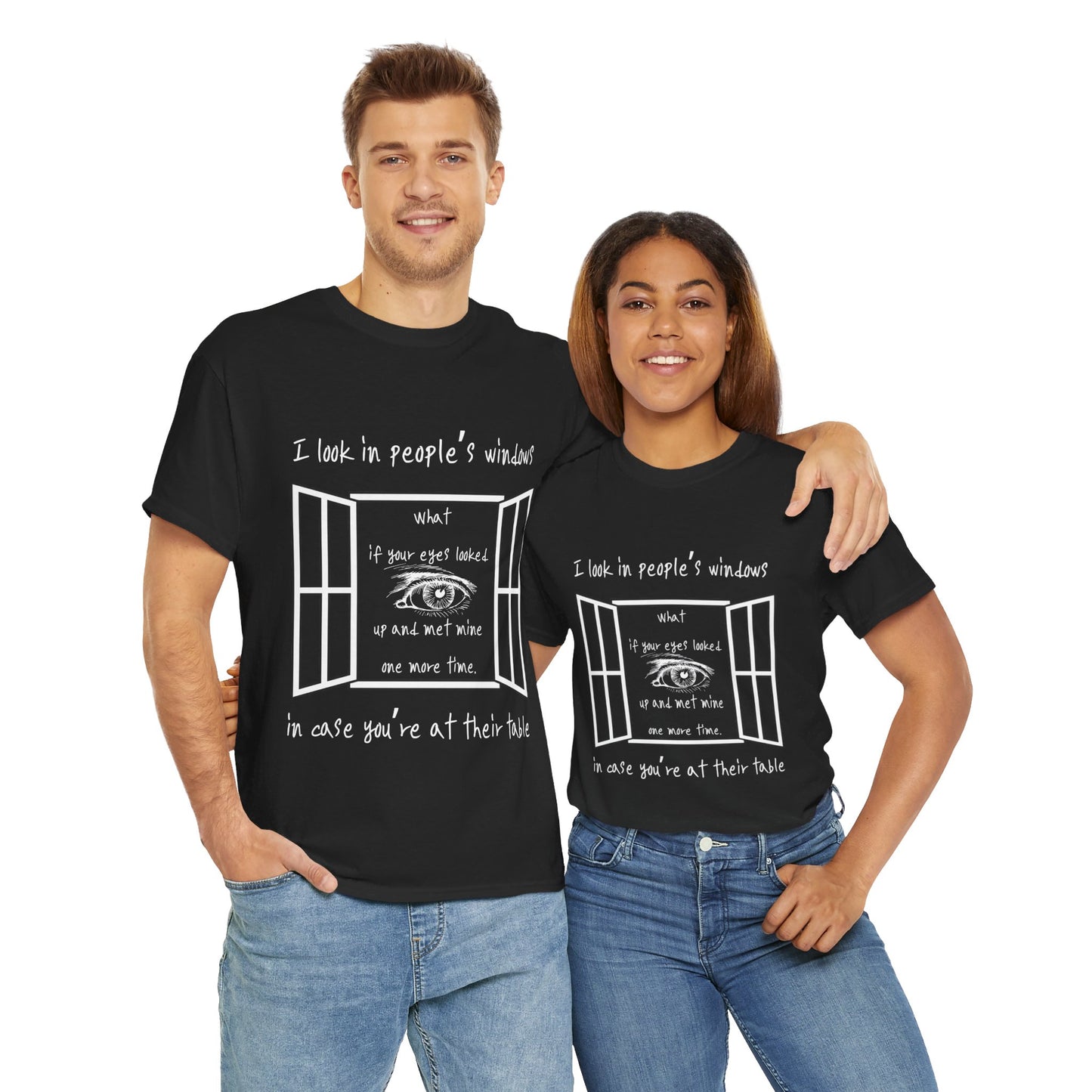 Look In Windows - Unisex Heavy Cotton Tee