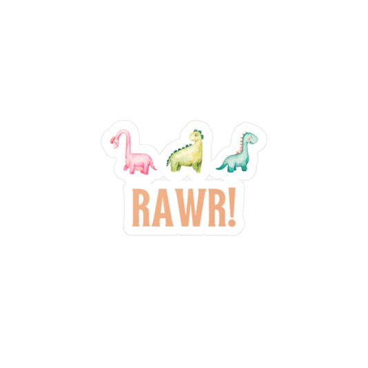 Dinosaur Rawr Kiss-Cut Vinyl Decal