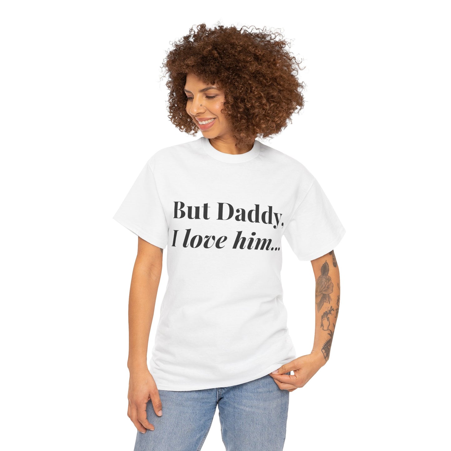 Daddy, I "heart" Him - Unisex Heavy Cotton Tee