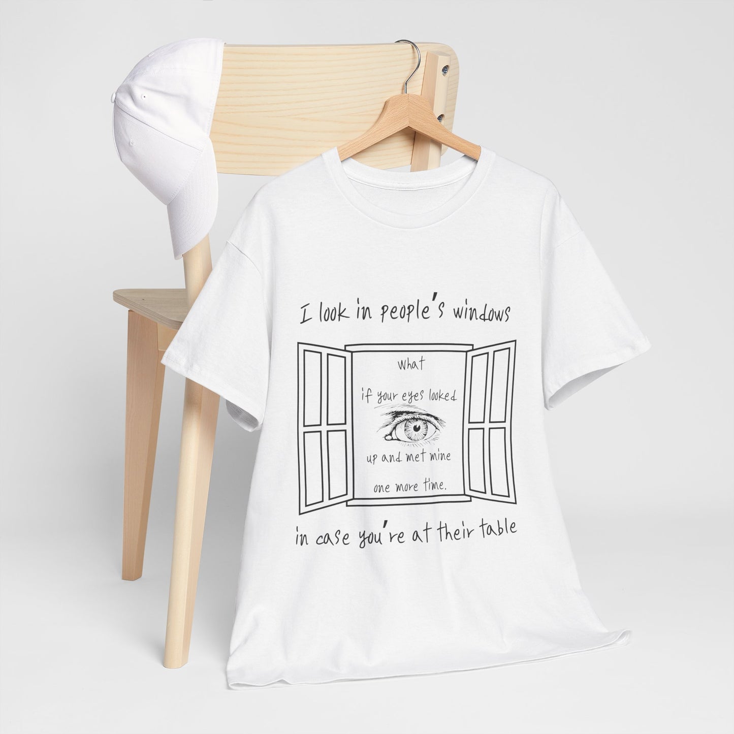 Look In Windows - Unisex Heavy Cotton Tee