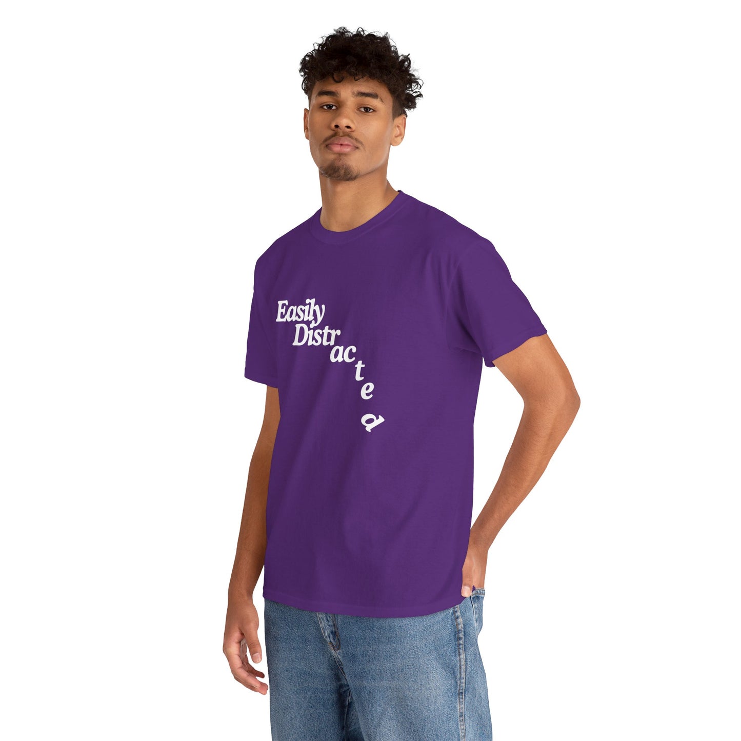 Easily Distracted Unisex Heavy Cotton Tee – The Ultimate Wardrobe Essential