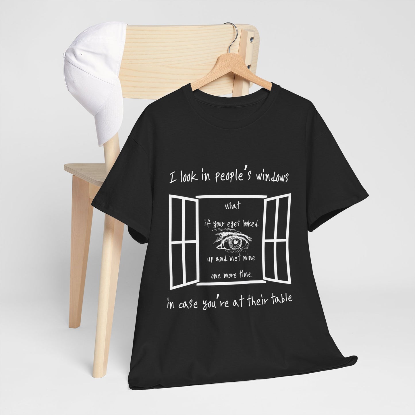 Look In Windows - Unisex Heavy Cotton Tee