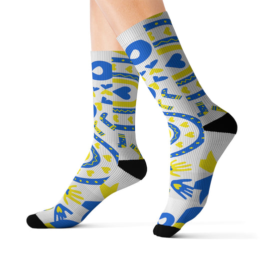 "Rock Your Socks" Downs Syndrome Awareness Sublimation Socks