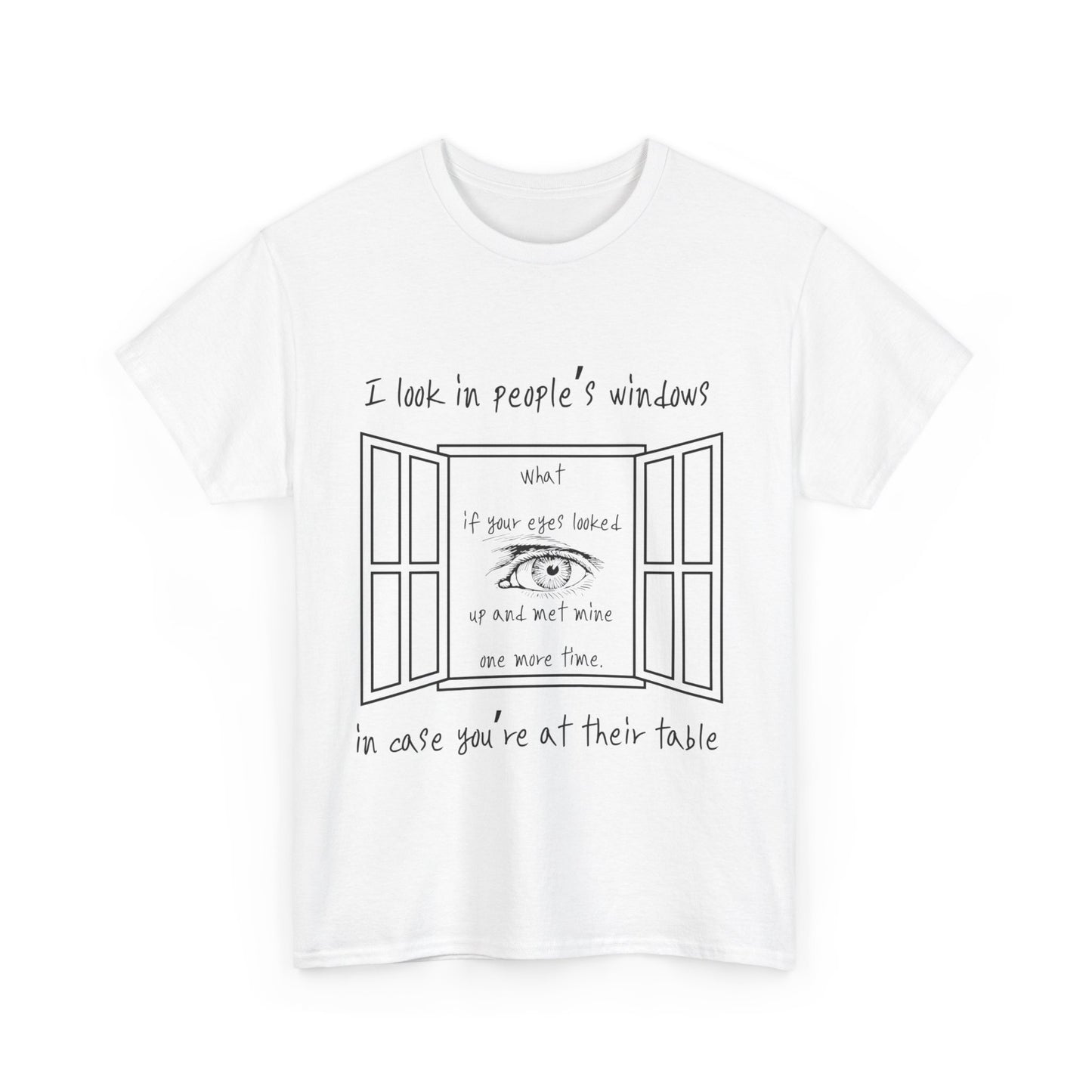 Look In Windows - Unisex Heavy Cotton Tee