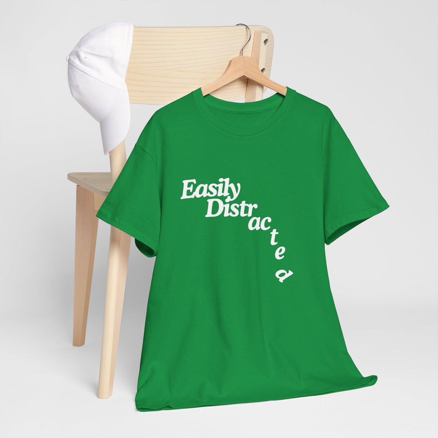 Easily Distracted Unisex Heavy Cotton Tee – The Ultimate Wardrobe Essential