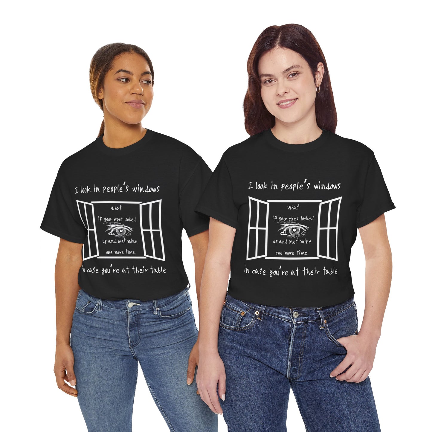 Look In Windows - Unisex Heavy Cotton Tee