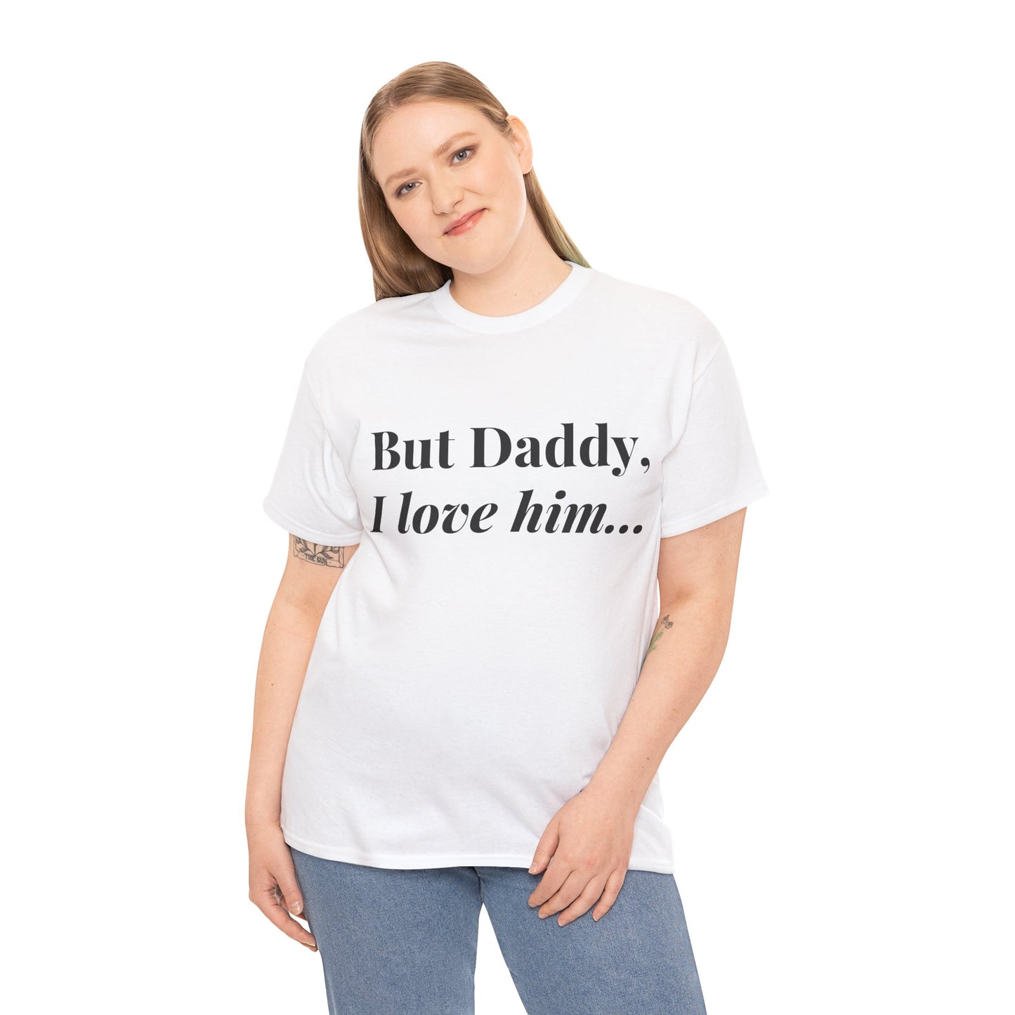 Daddy, I "heart" Him - Unisex Heavy Cotton Tee