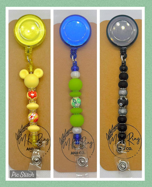 Beaded Retractable Badge Holders  Stylish & Functional ID Accessory - Part 1