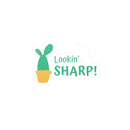 Looking Sharp Cactus Vinyl Decal